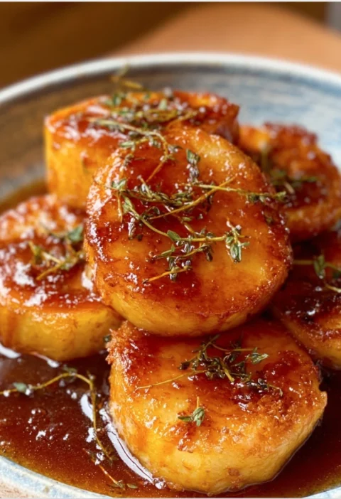 Seared Apples Brandied Cider Syrup