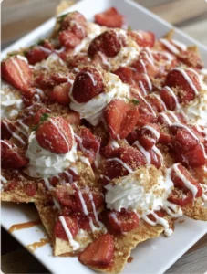 Strawberry Cheesecake Nachos