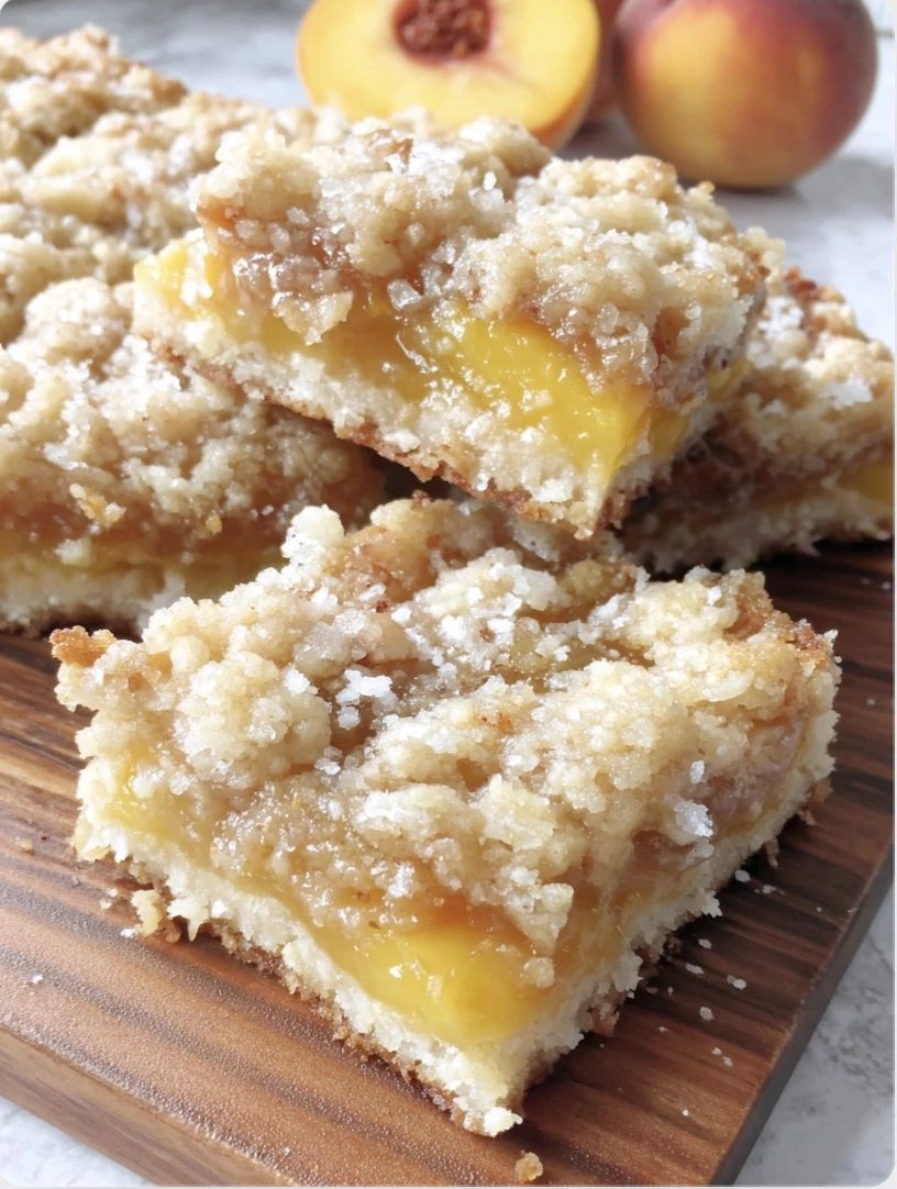 Sweet Buttery Peach Bars Crust