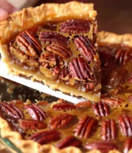 A classic homemade pecan pie
