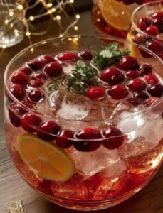 A festive Snow Night Christmas Punch