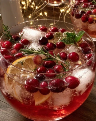 Festive Snow Night Christmas Punch