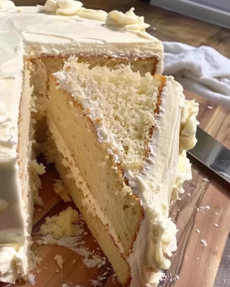 Soft Homemade Buttermilk Vanilla Cake