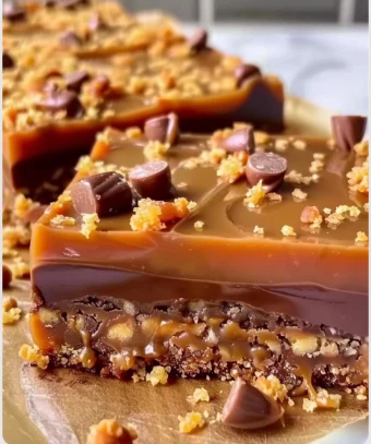 Butterfinger Caramel Bars