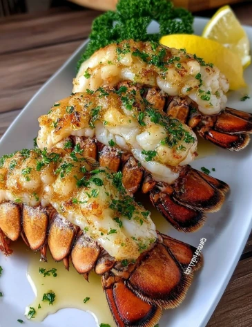 Baked Lobster Tails Garlic Butter