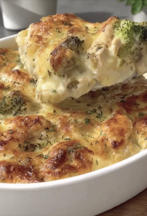 Baked Potatoo Chicken Broccoli Casserole