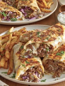 beefy cheesy fries wrap
