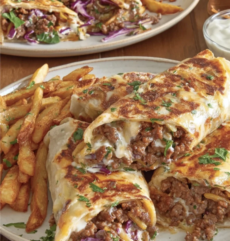 Beefy Cheesy Fries Wrap
