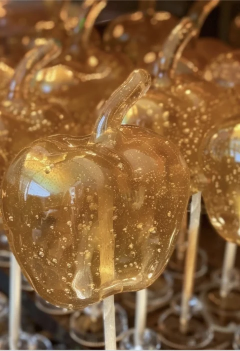 Caramel Apple Soft Lollipops