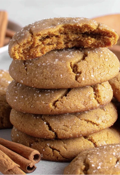 Chewy Brown Butter Maple Pumpkin Cookies