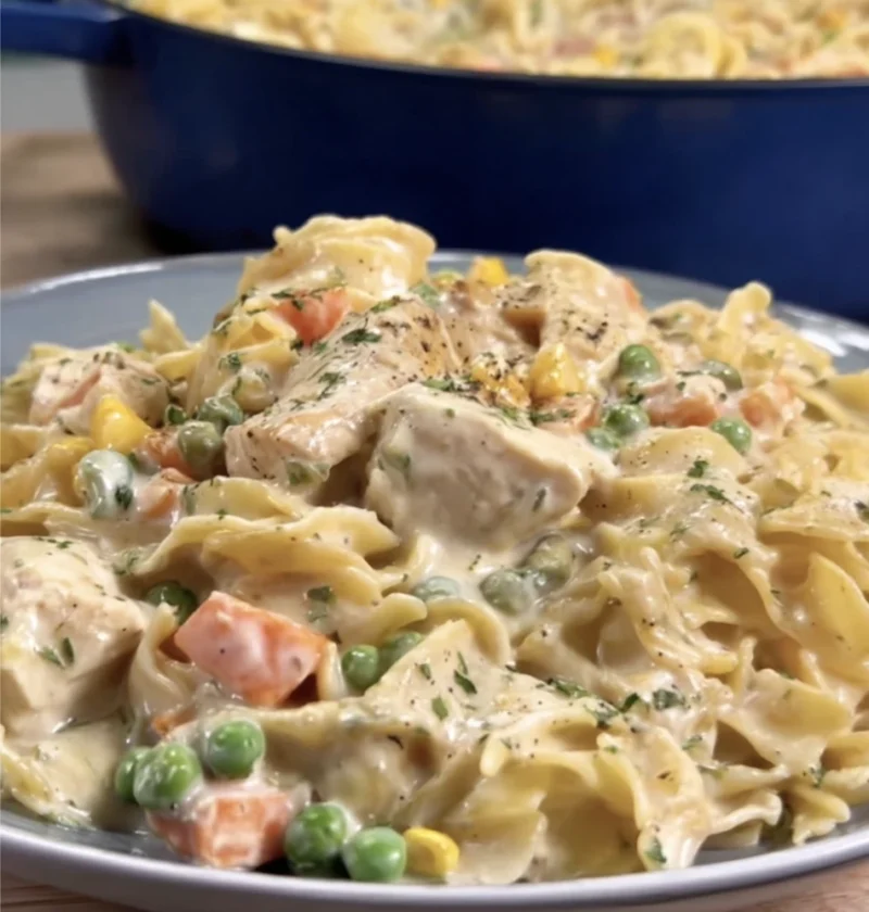 Chicken Pot Piestyle Creamy Pasta