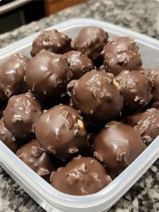 Chocolate-Dipped Peanut Butter Balls