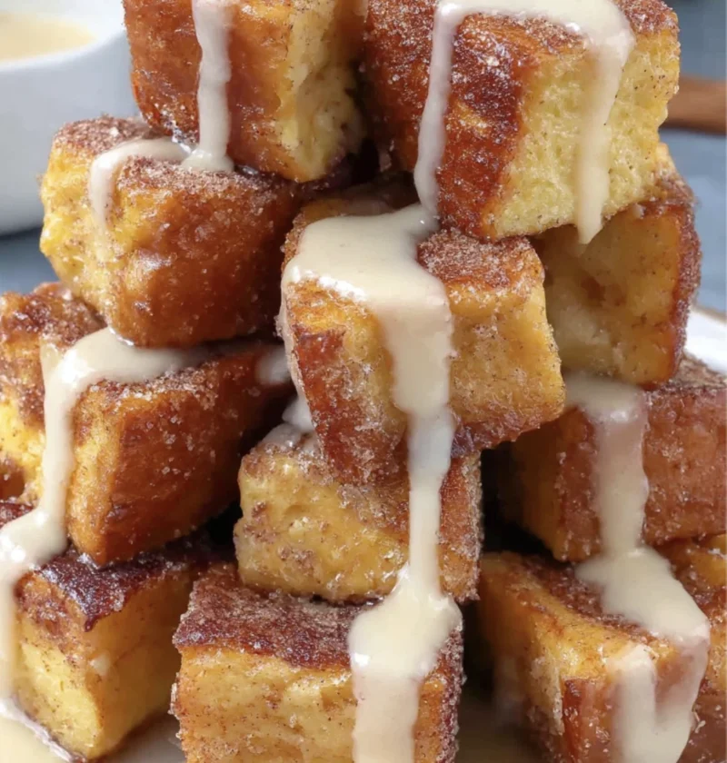 Cinnamon Roll French Toast Bites