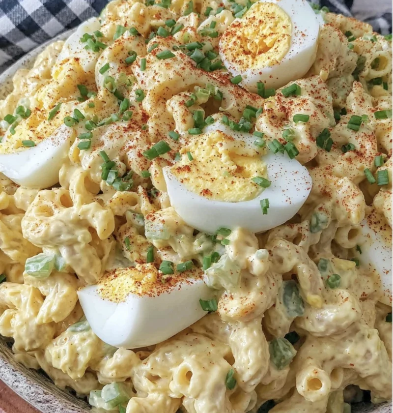 Classic Deviled Egg Pasta Salad