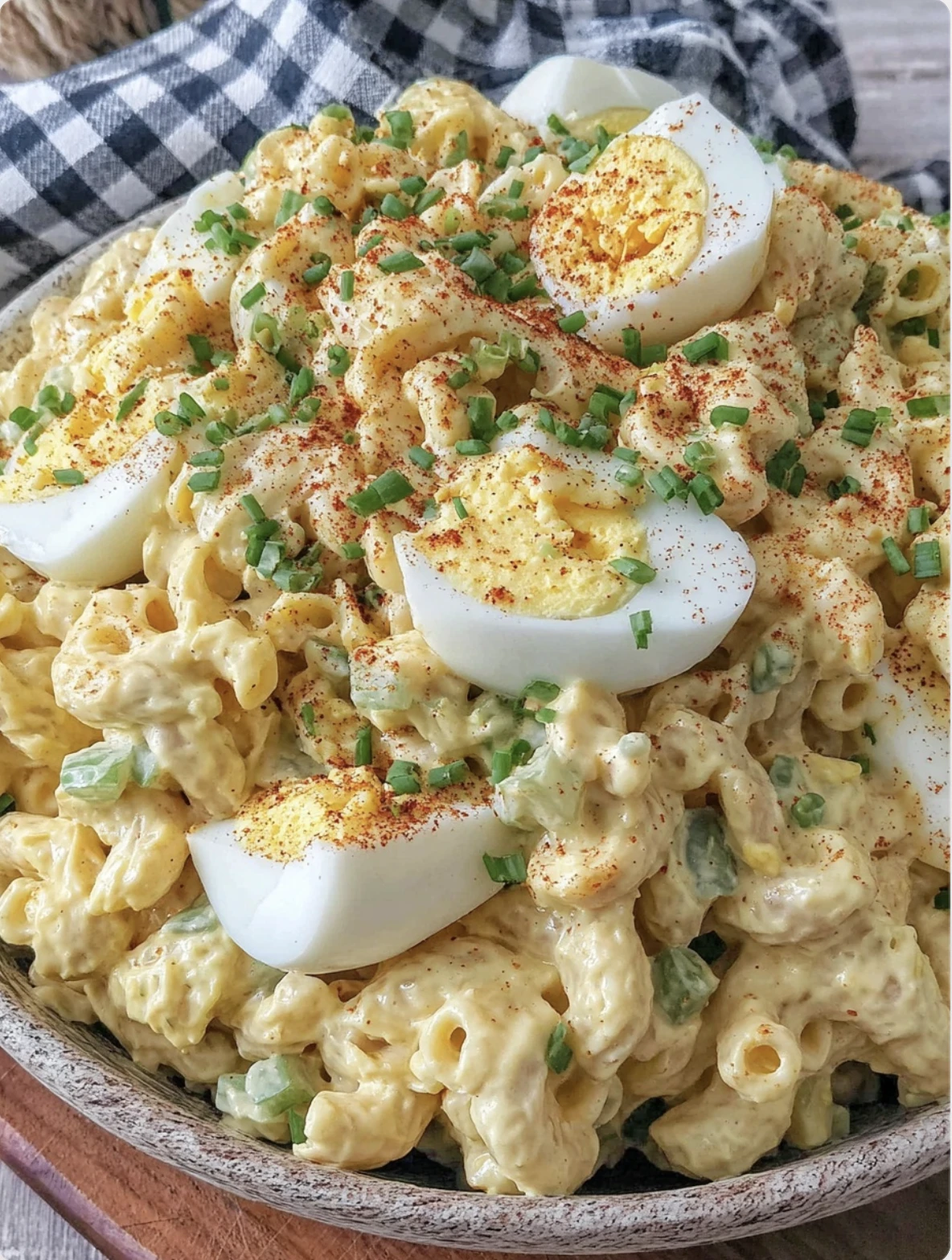 Classic Deviled Egg Pasta Salad