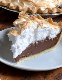 Classic Silky Oldfashioned Chocolate Pie Golden Meringue
