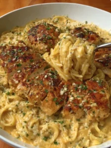 🍗🍝 Creamy & Bold Garlic Butter Chicken Linguine in Cajun Parmesan Sauce