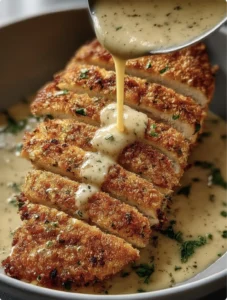 Creamy Garlic Parmesan Crusted Chicken