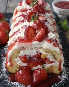 Creamy Strawberry Shortcake Cheesecake