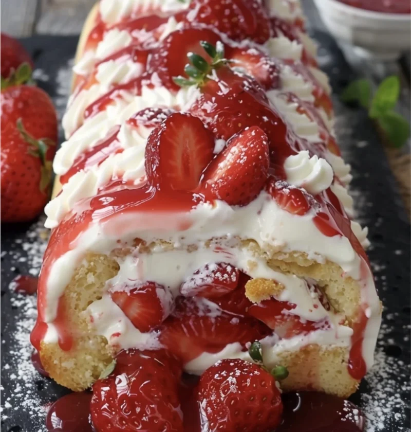 Creamy Strawberry Shortcake Cheesecake