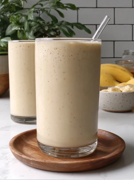 Creamy Sweet Banana Milkshake