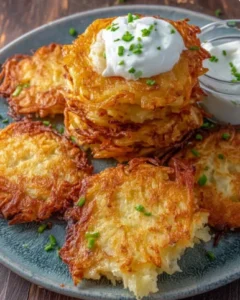 🥔✨ Crispy & Golden Potato Pancakes (Latkes)