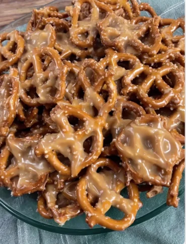 Crunchy Irresistible Church Lady Butter Toffee Pretzels