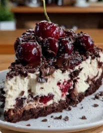 Decadent Velvety Black Forest Cheesecake