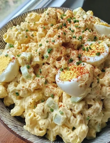 Deviled Egg Macaroni Salad