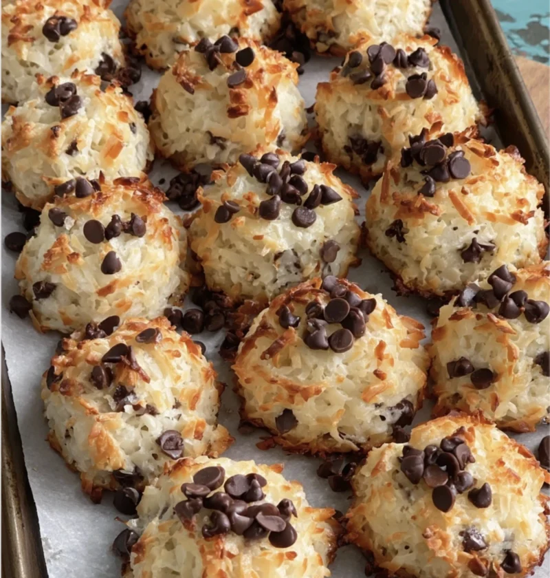 Coconut Chocolate Chip Macarons Only Ingredients