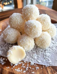 🥥✨ Easy  No-Bake Coconut Cream Balls ✨