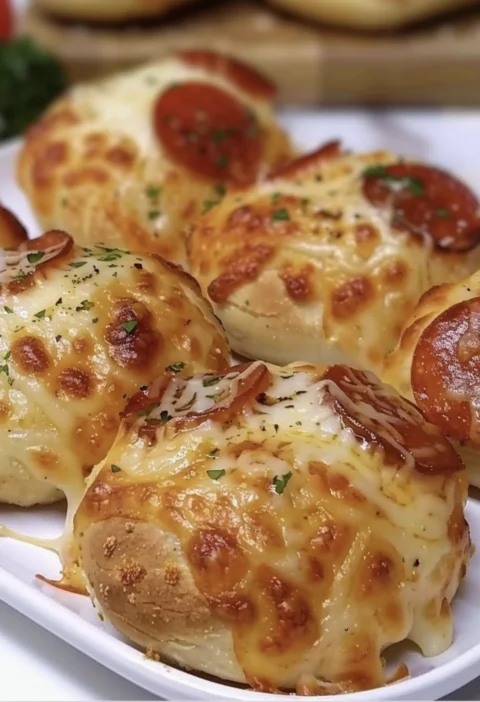 Pepperoni Pizza Bomb Snacks