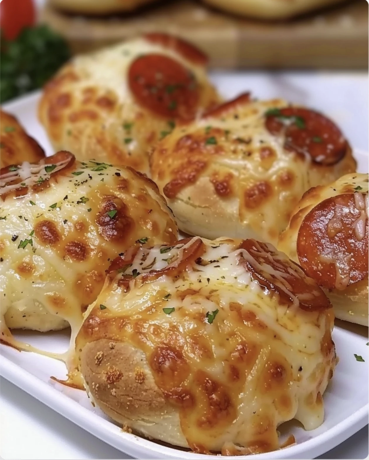 Easy Pepperoni Pizza Bomb Snacks