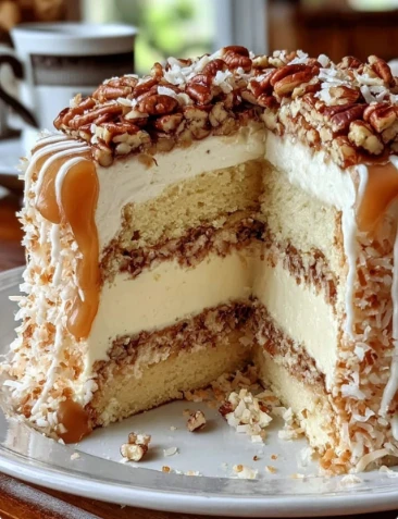 White German Chocolate Cake Cheesecake Center