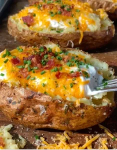 🥔🔥 Fluffy & Golden Baked Potato
