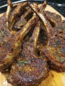 Garlic Parmesan Fried Lamb Chops
