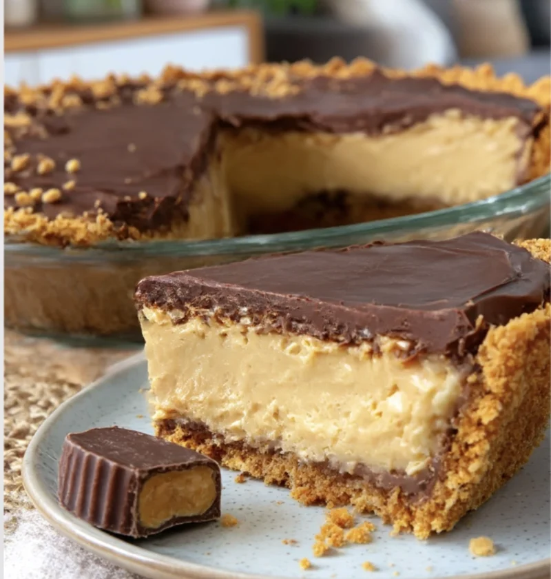 Giant Reeses Peanut Butter Pie