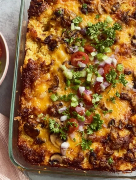Hearty Cheesy Taco Casserole