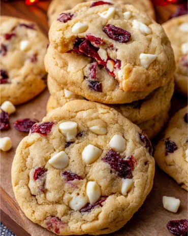 Homemade Cranberry Christmas Cookies