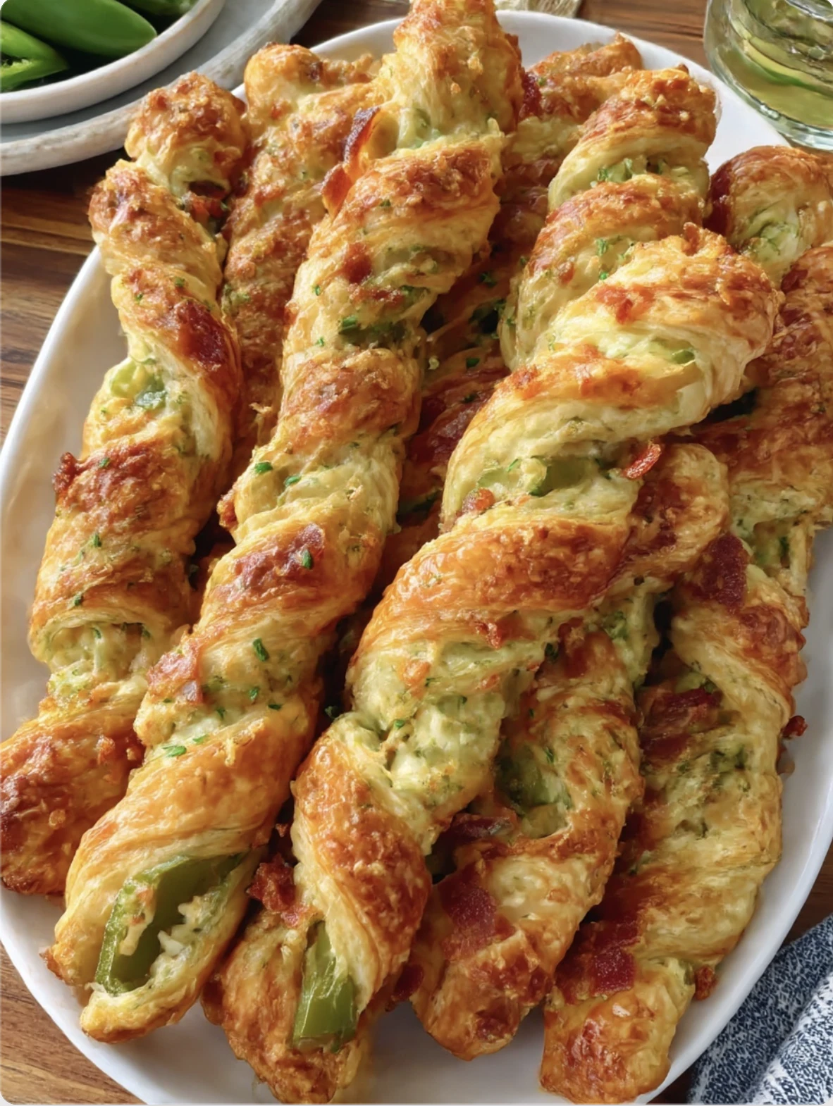 Jalapeño Popper Puff Pastry Twists