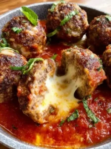 🧀🥩 Juicy & Cheesy Cheese Stuffed Meatballs