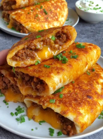 Loaded Cheesy Pocket Tacos