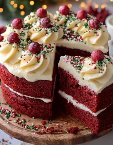 Make Festive Christmas Red Velvet Poke Cake Recipe