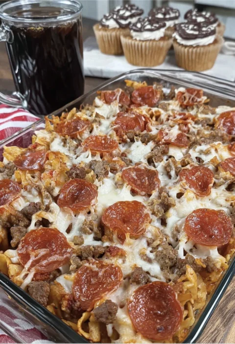 Meat Lovers Pizza Casserole