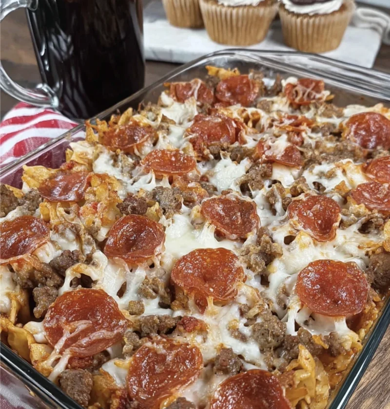 Meat Lovers Pizza Casserole