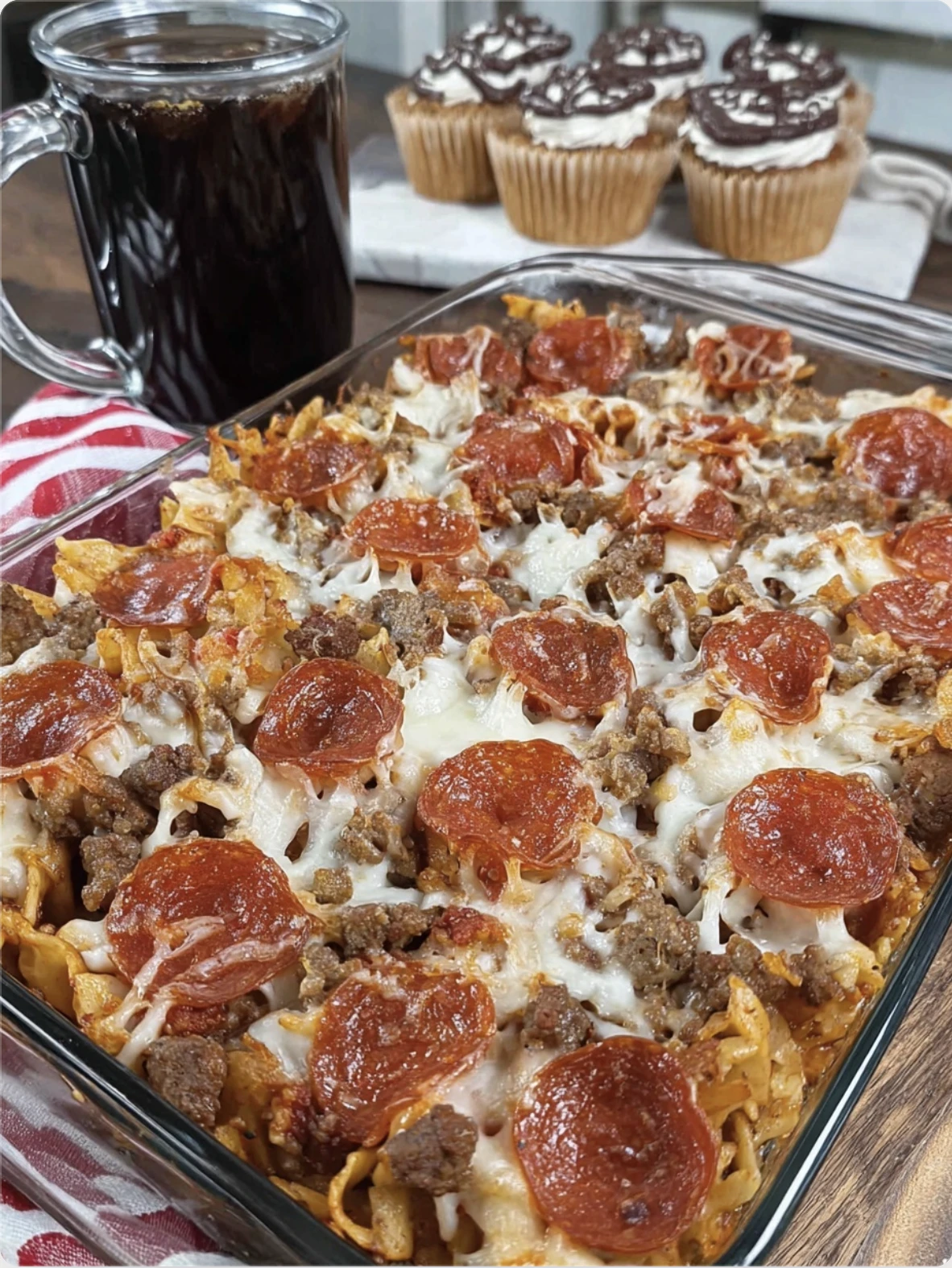 Meat Lovers Pizza Casserole