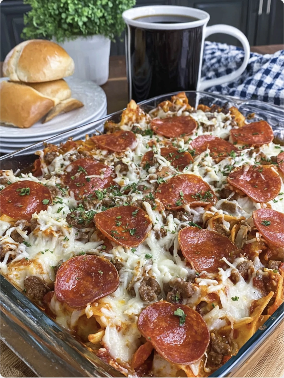 Meat Lovers Pizza Casserole