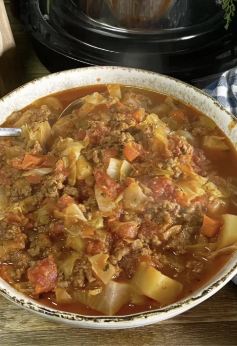 Meaty Cabbage Soup Recipe