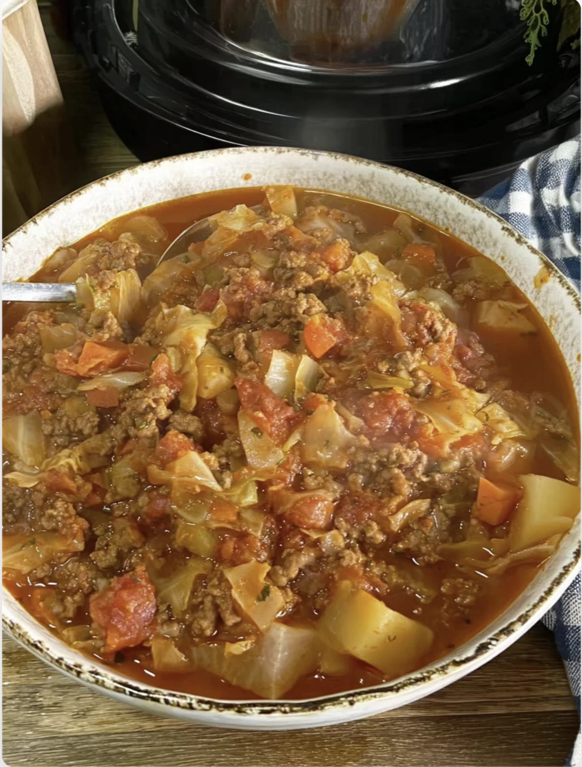 Meaty Cabbage Soup Recipe