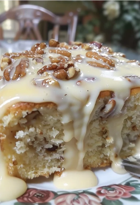 Rich Butter Pecan Praline Cake
